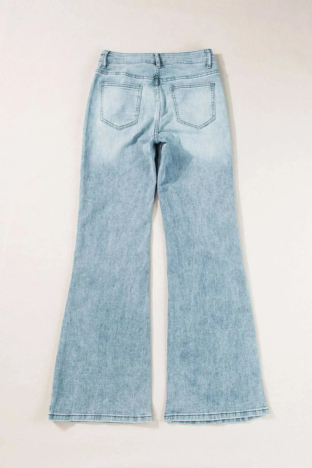 Bottoms/Jeans Love Salve Dusk Blue Denim Women's High-Rise Jeans: Edgy & Trendy Wide-Leg Style