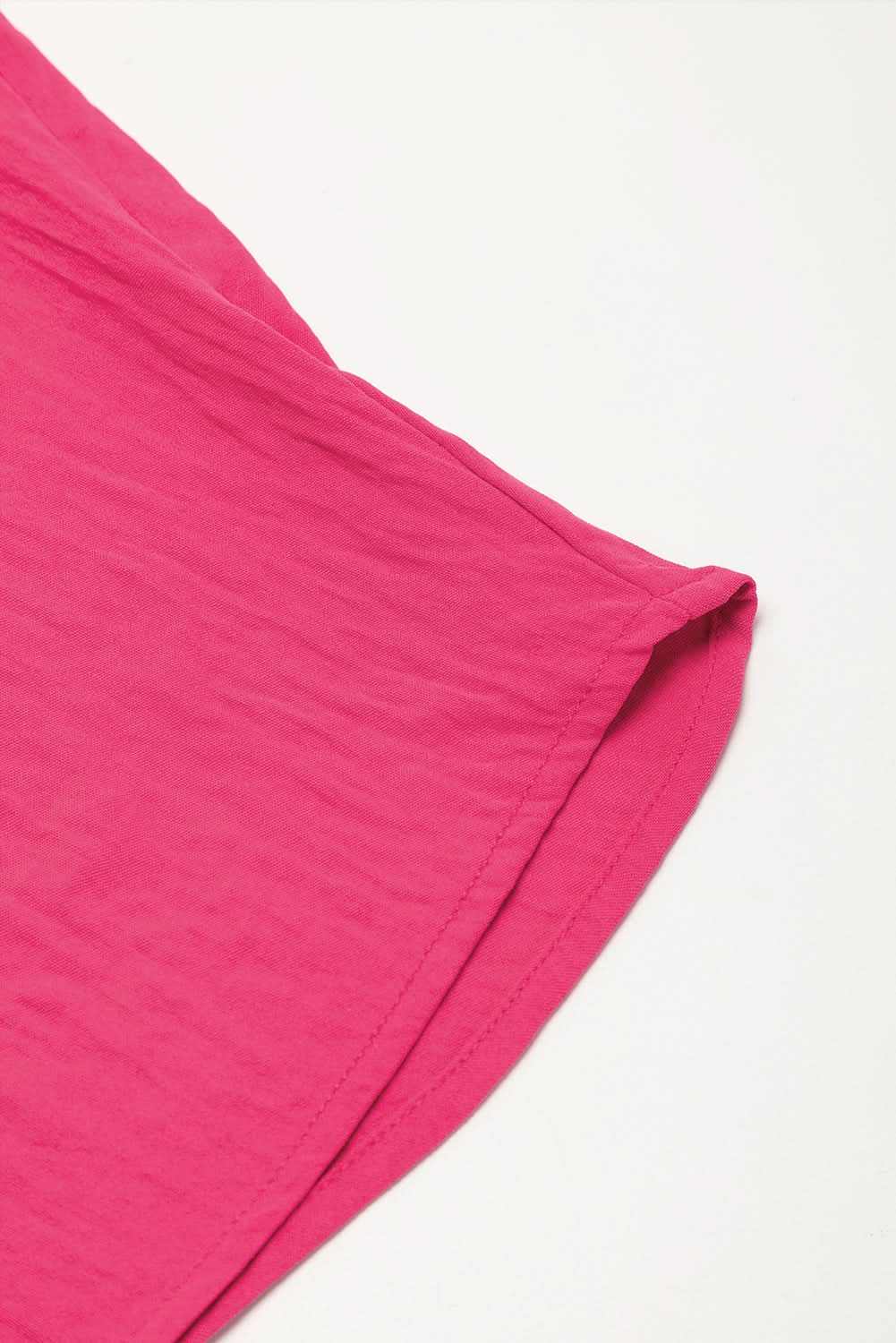 Shoes Love Salve Bright Pink Half Button Collared Loose Romper