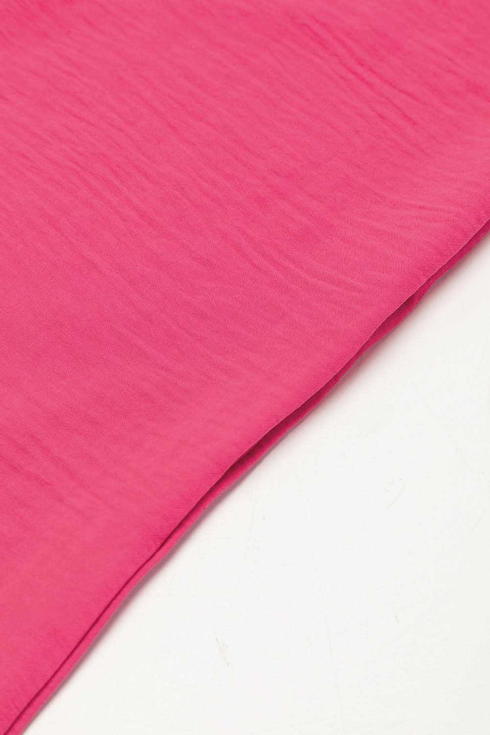 Shoes Love Salve Bright Pink Half Button Collared Loose Romper