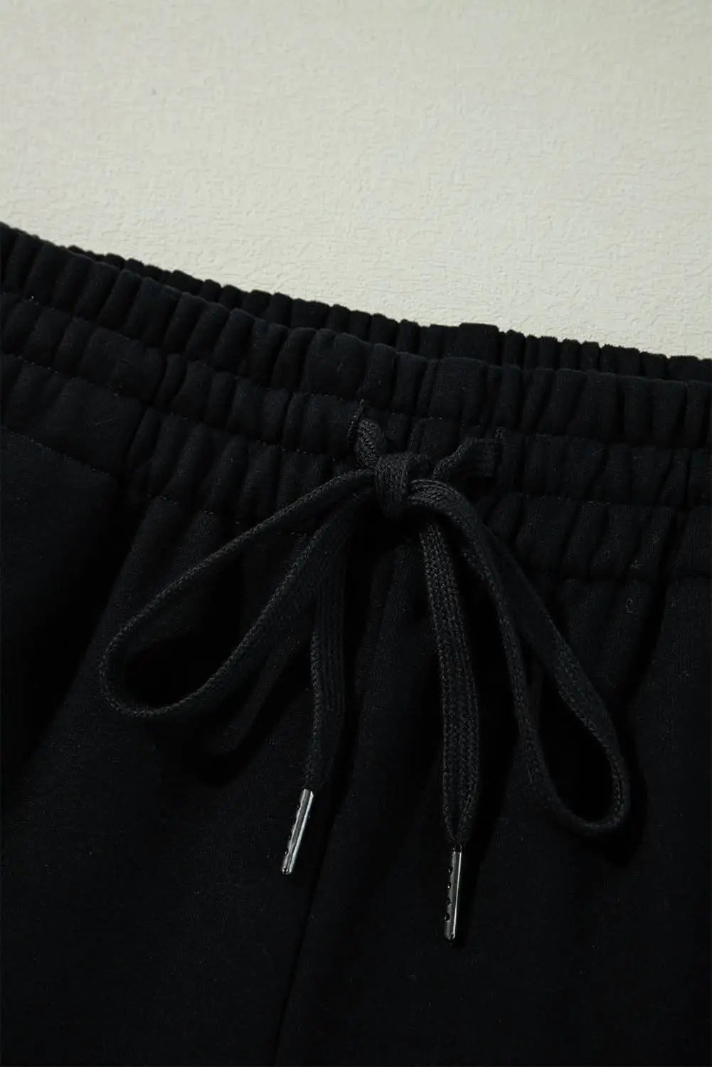 Love Salve Black Fleece Pants Women's Daily Wear Casual Trousers Comfy & Warm