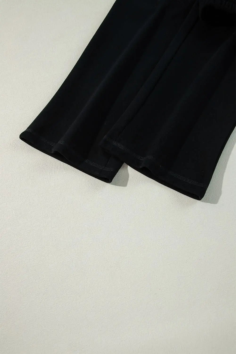 Love Salve Black Fleece Pants Women's Daily Wear Casual Trousers Comfy & Warm