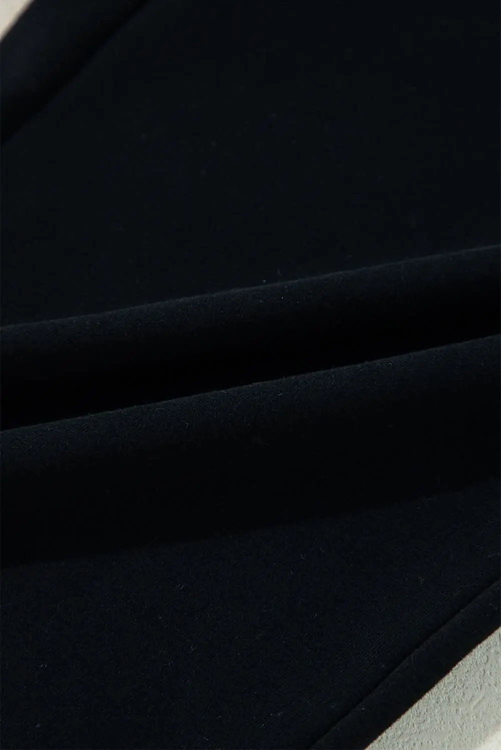 Love Salve Black Fleece Pants Women's Daily Wear Casual Trousers Comfy & Warm