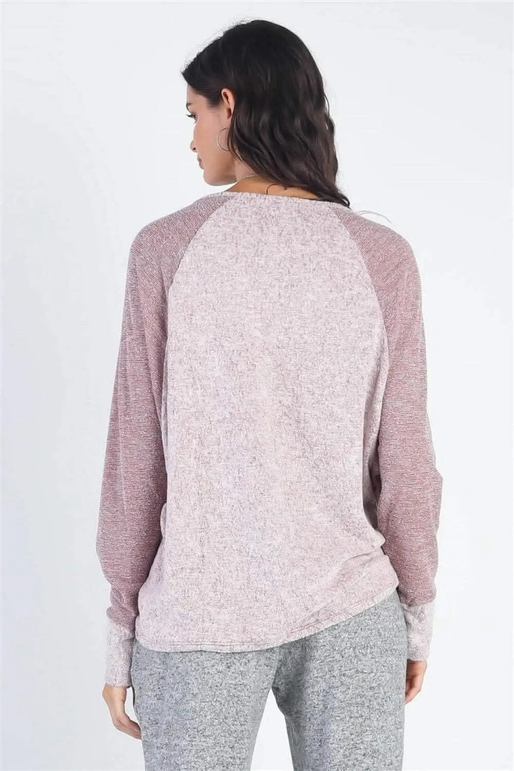 Women's Long Sleeve T-Shirt Everyday Long Sleeve Tee - Soft & Comfy - Women's Heather Grey