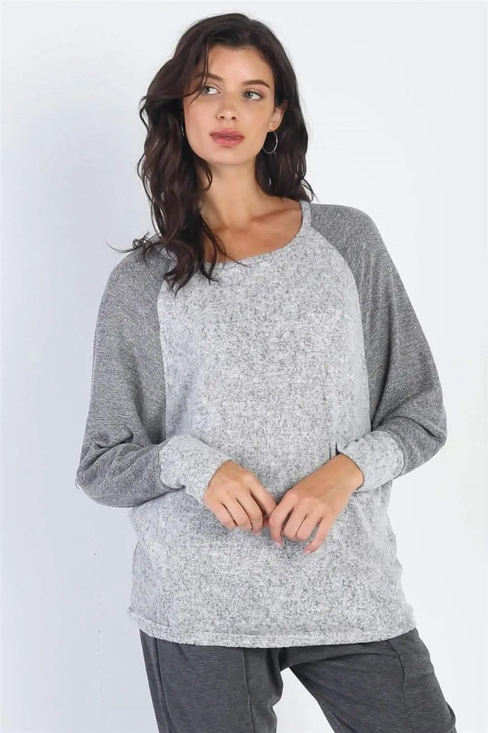 T-Shirts Love Salve Chic taupe long sleeve top by Cherish - Premium Quality