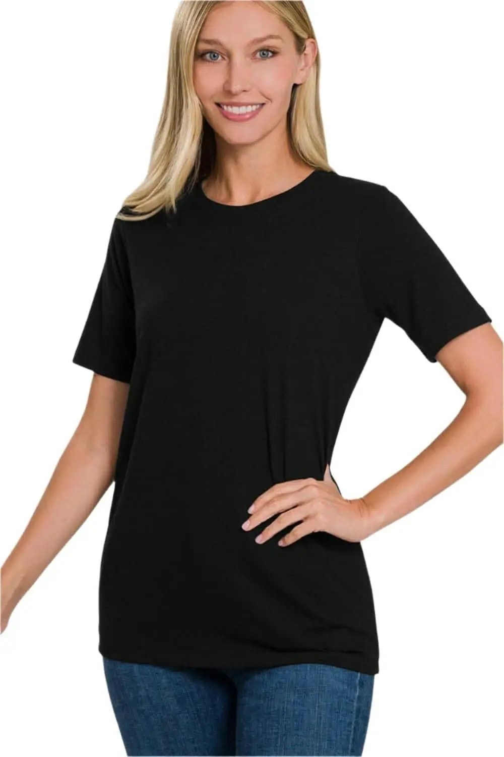 Women's T-Shirt Comfort Everyday Basic - Crew Neck
