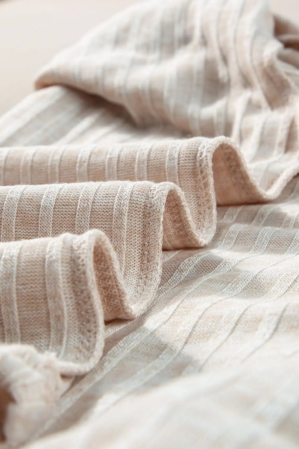 Pants Love Salve Khaki Ribbed Knit Set Women's Loungewear Set Comfy & Casual