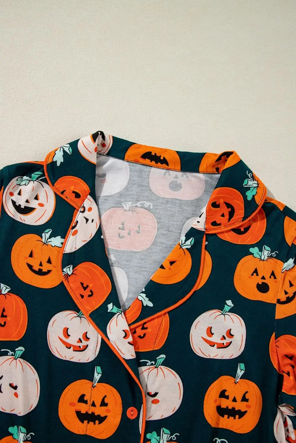 Pants Love Salve Orange Halloween Pajama Set