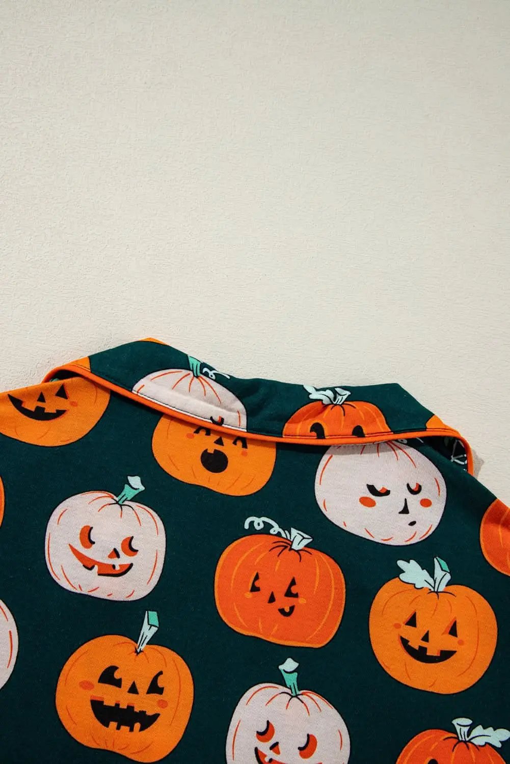 Pants Love Salve Orange Halloween Pajama Set