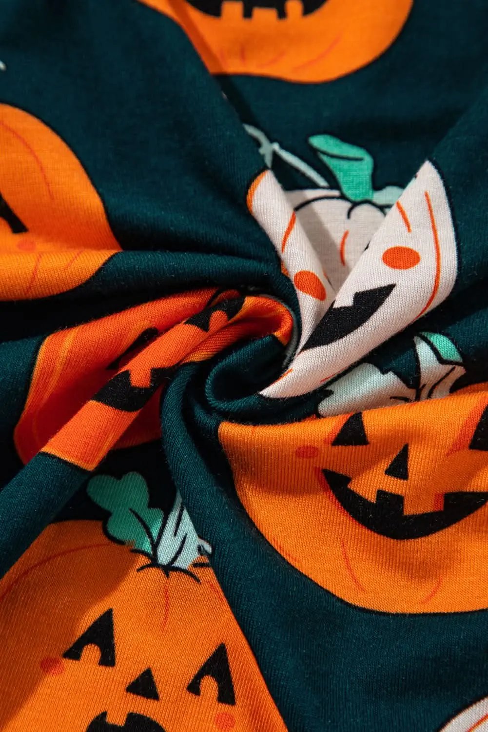 Pants Love Salve Orange Halloween Pajama Set