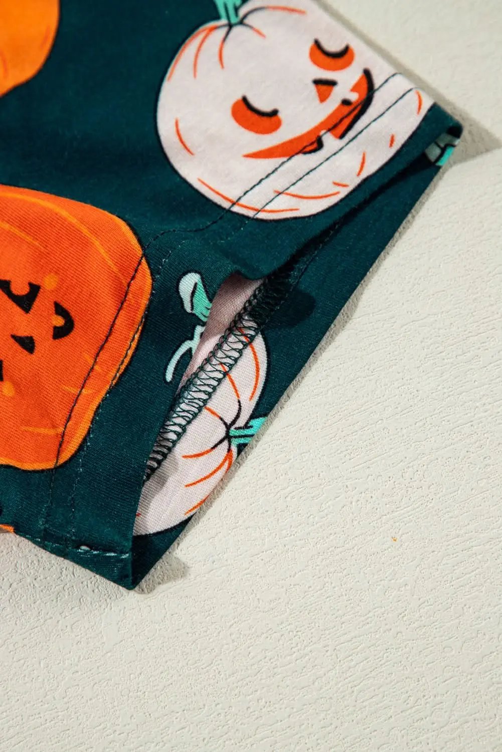 Pants Love Salve Orange Halloween Pajama Set