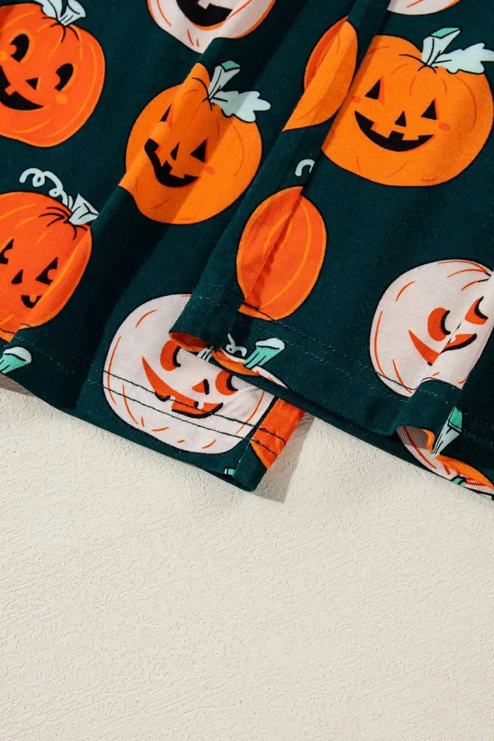 Pants Love Salve Orange Halloween Pajama Set