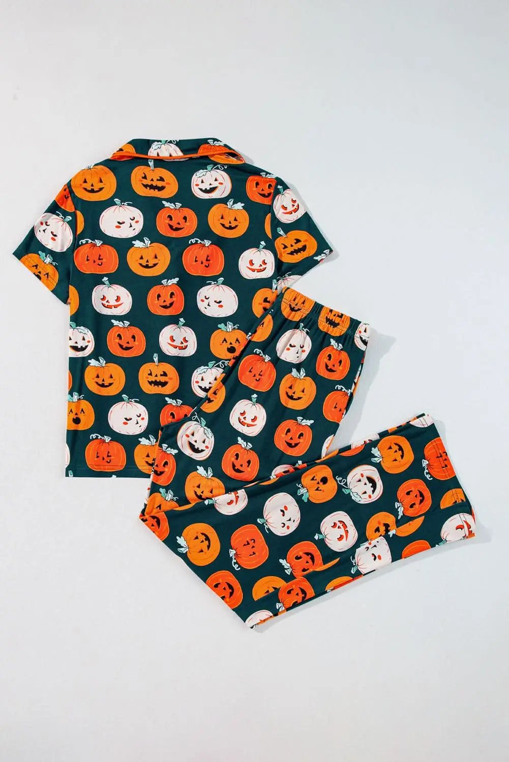 Pants Love Salve Orange Halloween Pajama Set