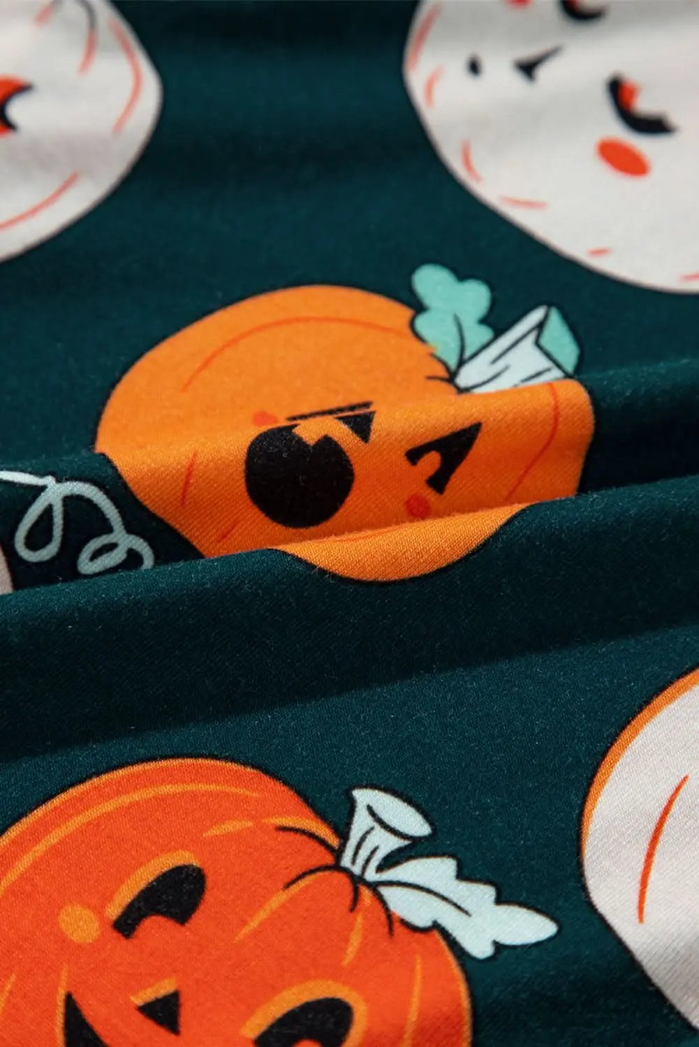 Pants Love Salve Orange Halloween Pajama Set