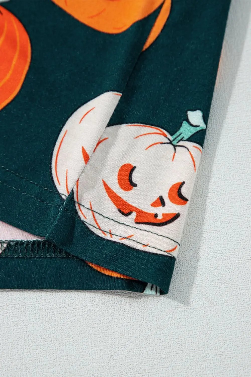 Pants Love Salve Orange Halloween Pajama Set