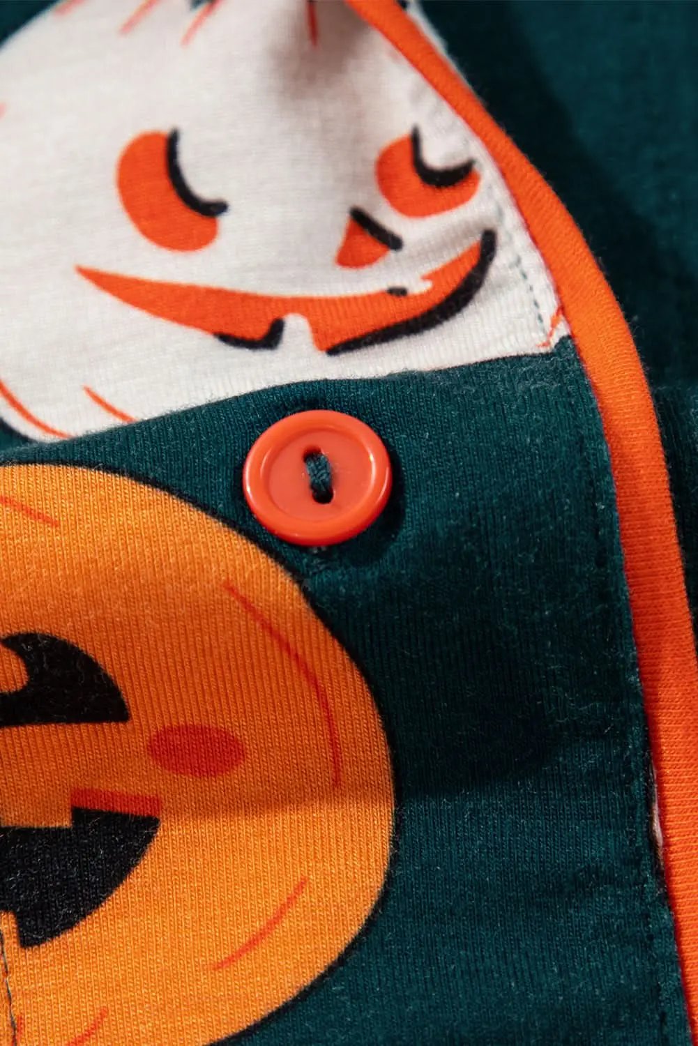 Pants Love Salve Orange Halloween Pajama Set