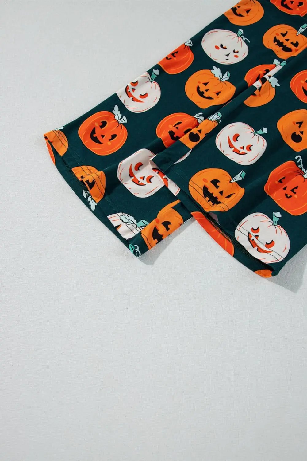 Pants Love Salve Orange Halloween Pajama Set
