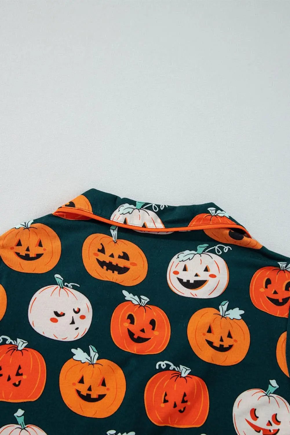 Pants Love Salve Orange Halloween Pajama Set