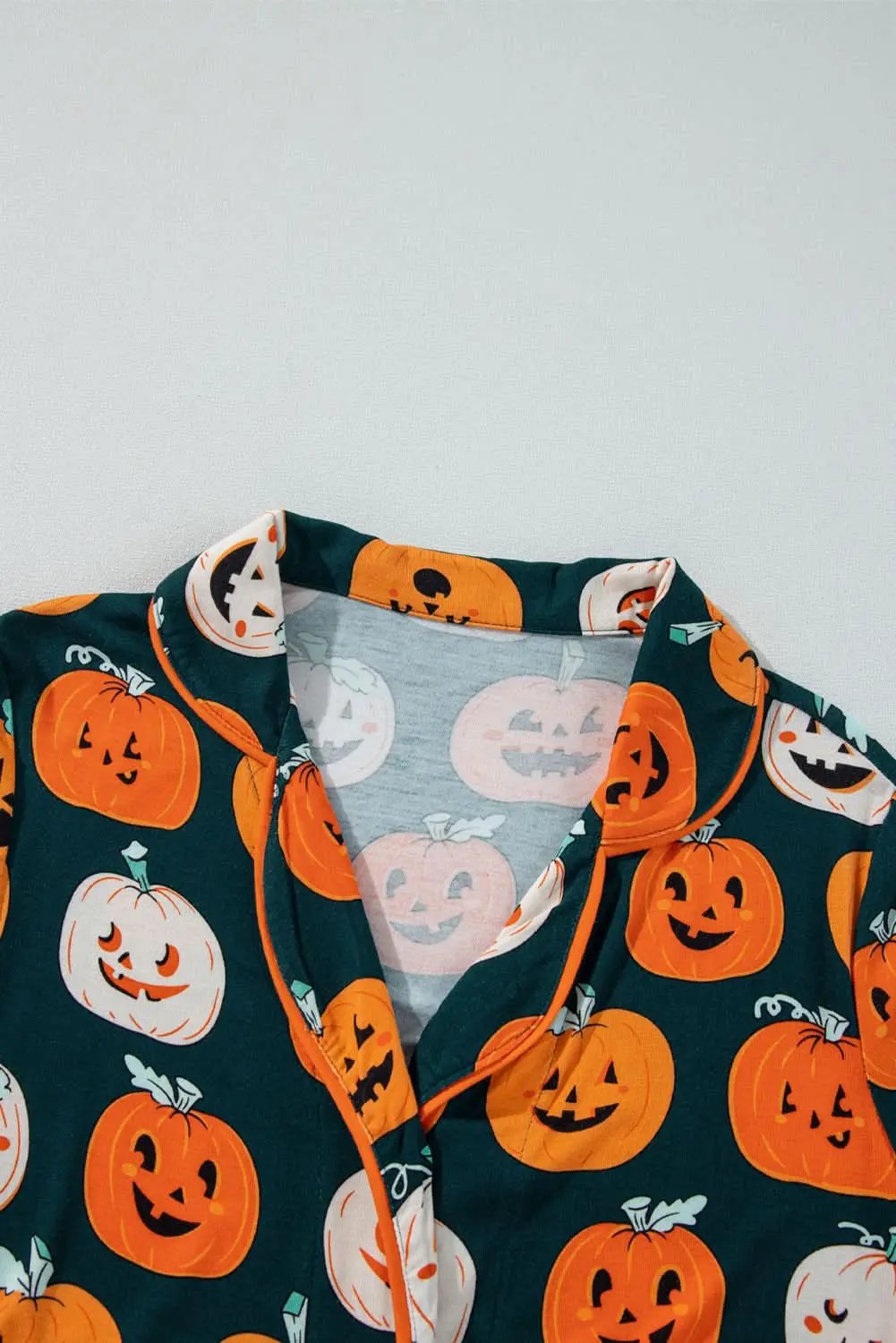 Pants Love Salve Orange Halloween Pajama Set