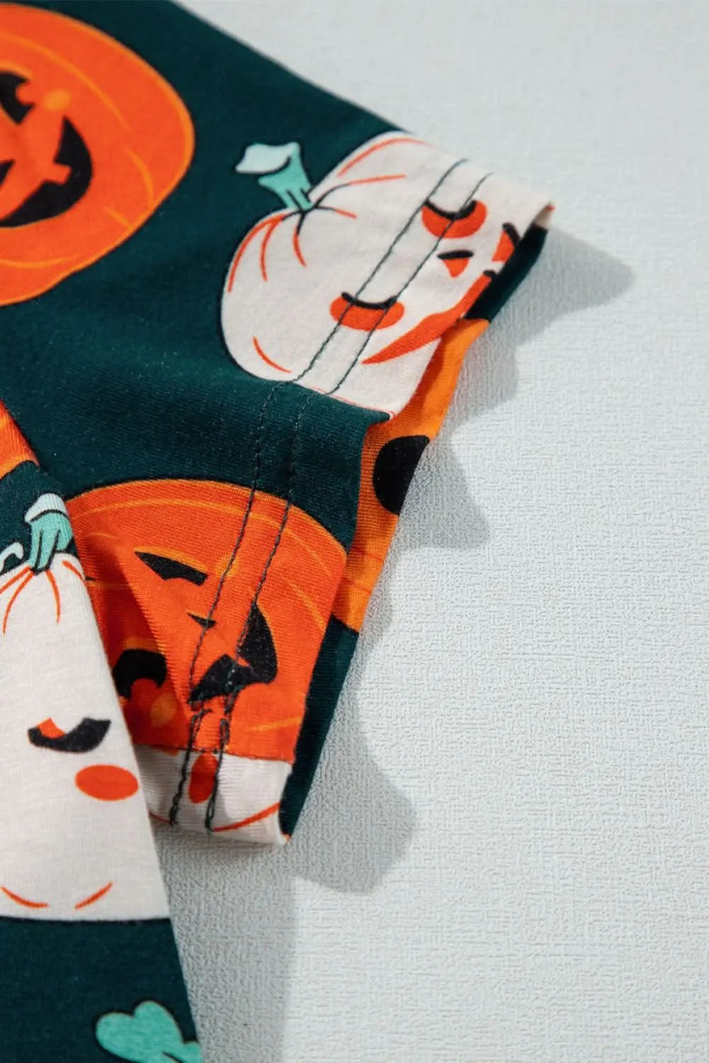Pants Love Salve Orange Halloween Pajama Set