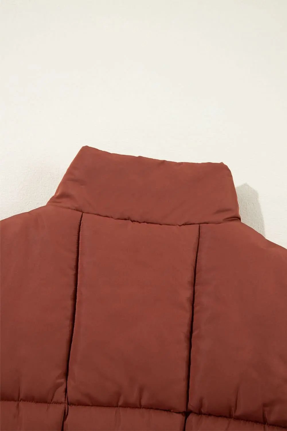 Jackets Love Salve Cozy coffee quilted puffer coat