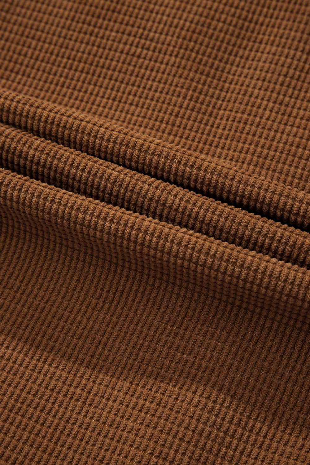 Shorts Love Salve Brown textured shacket with pockets