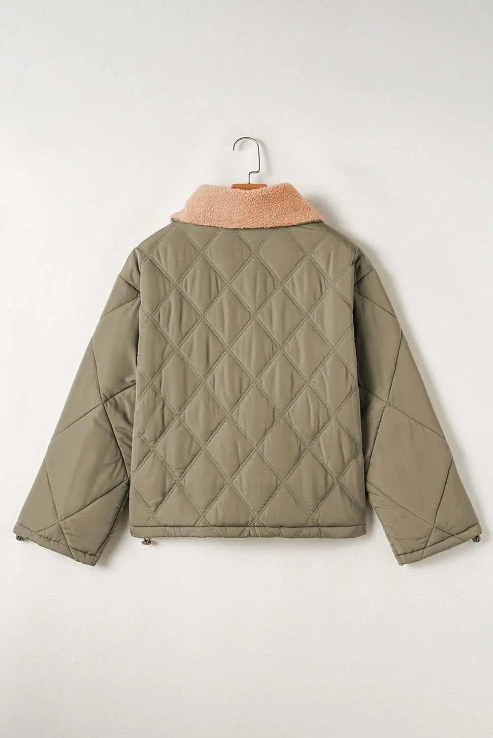 Jackets Love Salve Green Puffer Jacket Women's Winter Wear Warm & Cozy Casual Coat