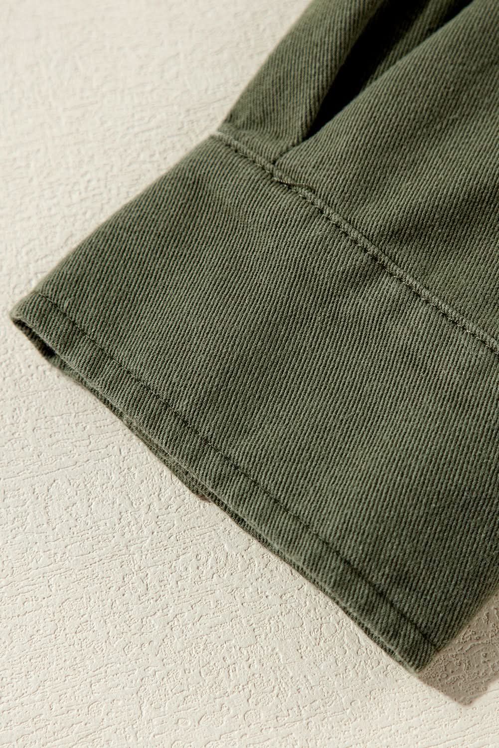 Jackets Love Salve Moss green collared jacket for women