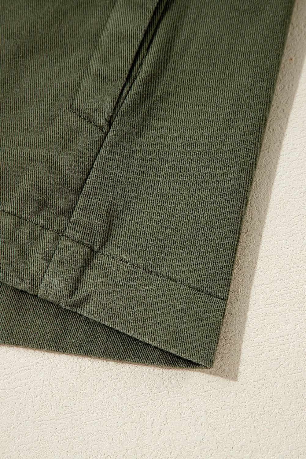 Jackets Love Salve Moss green collared jacket for women