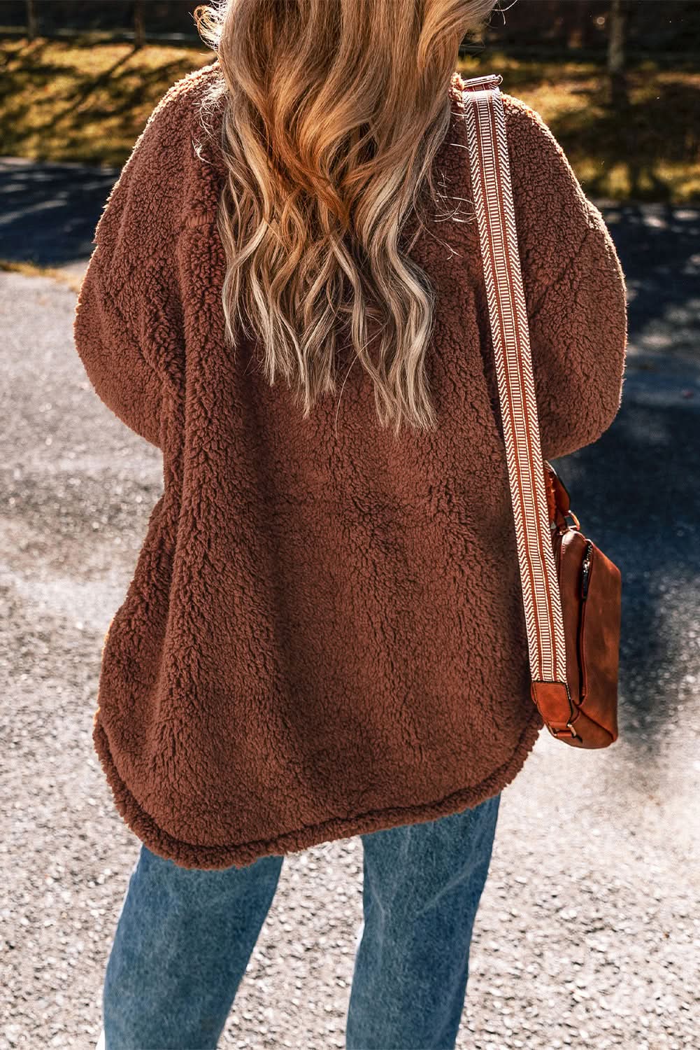 Jackets Love Salve Cozy red teddy bear jacket