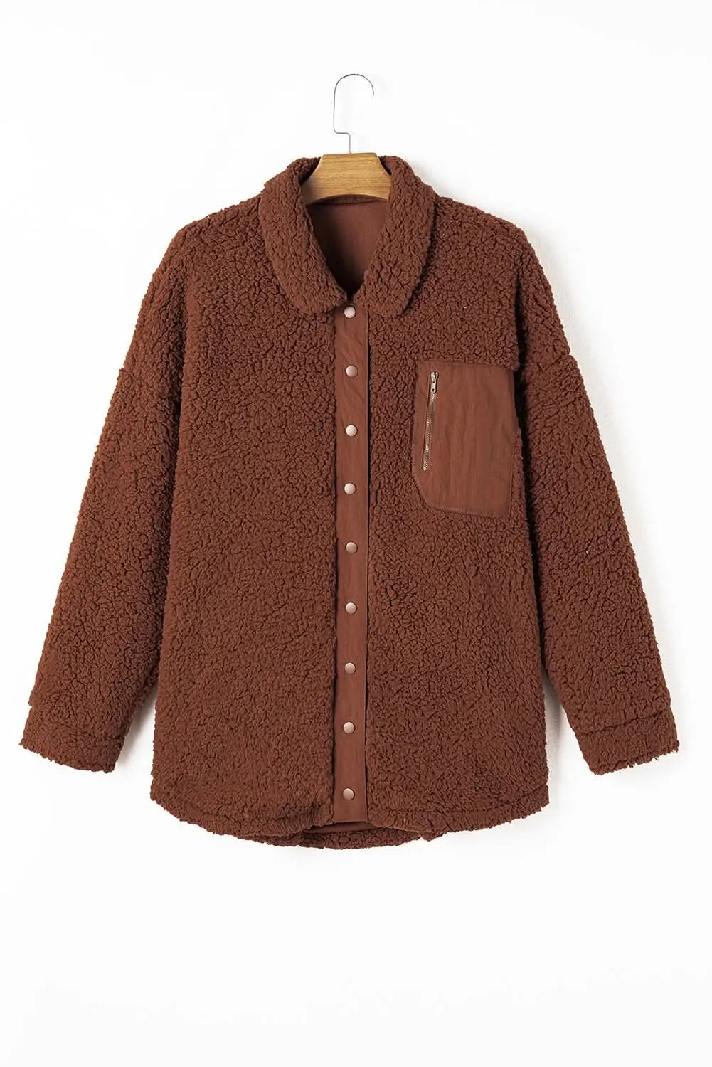 Jackets Love Salve Cozy red teddy bear jacket