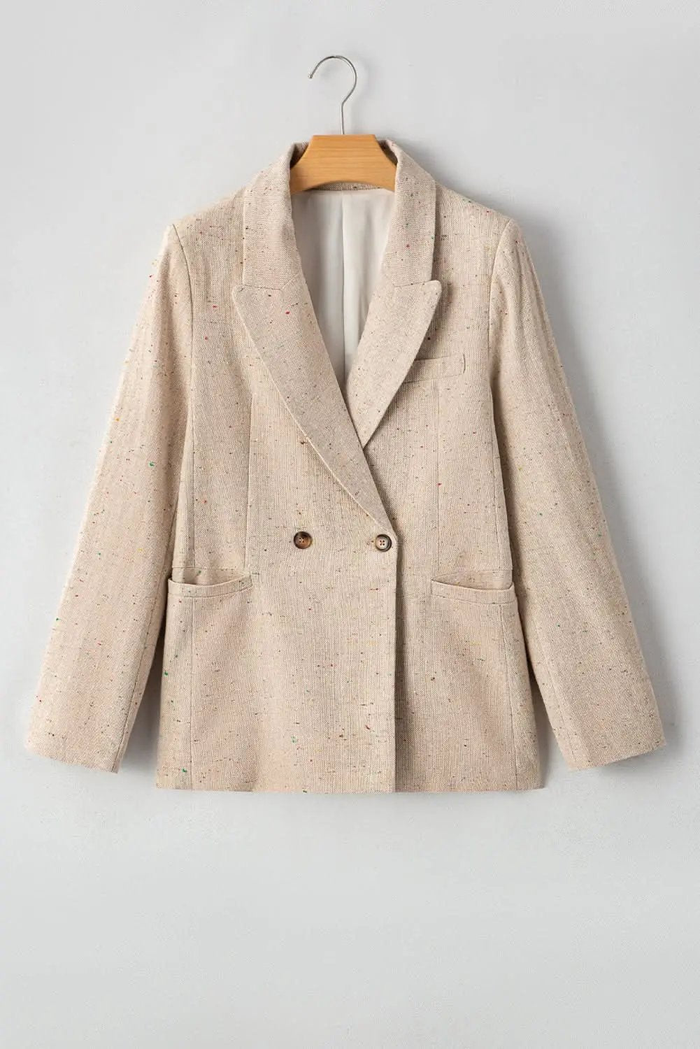Jackets Love Salve Chic oatmeal suit jacket for women
