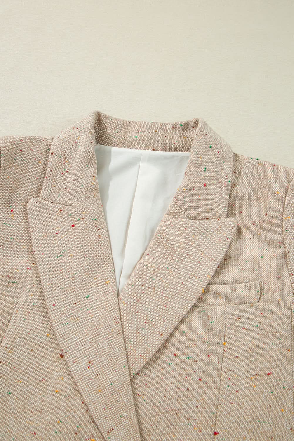 Jackets Love Salve Chic oatmeal suit jacket for women