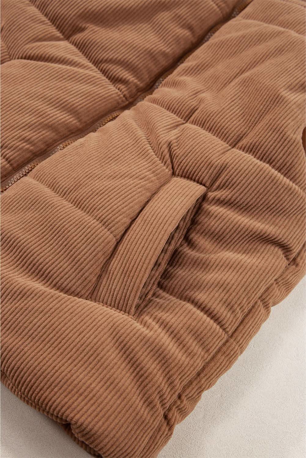 Outerwear/Vests Love Salve Cozy coffee corduroy vest