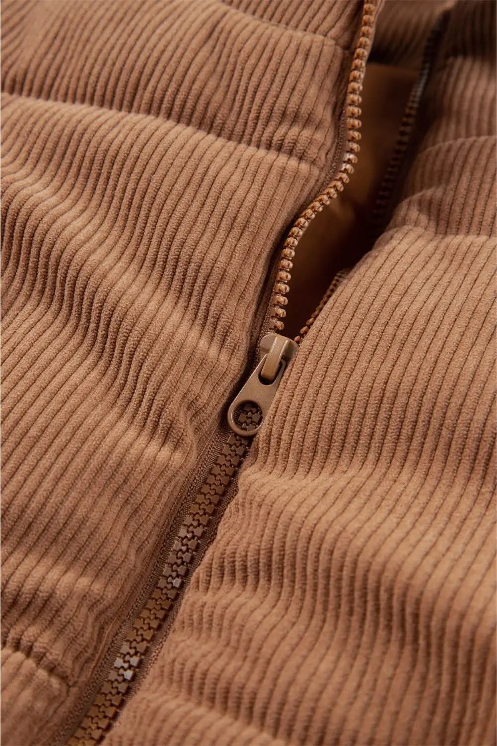 Outerwear/Vests Love Salve Cozy coffee corduroy vest