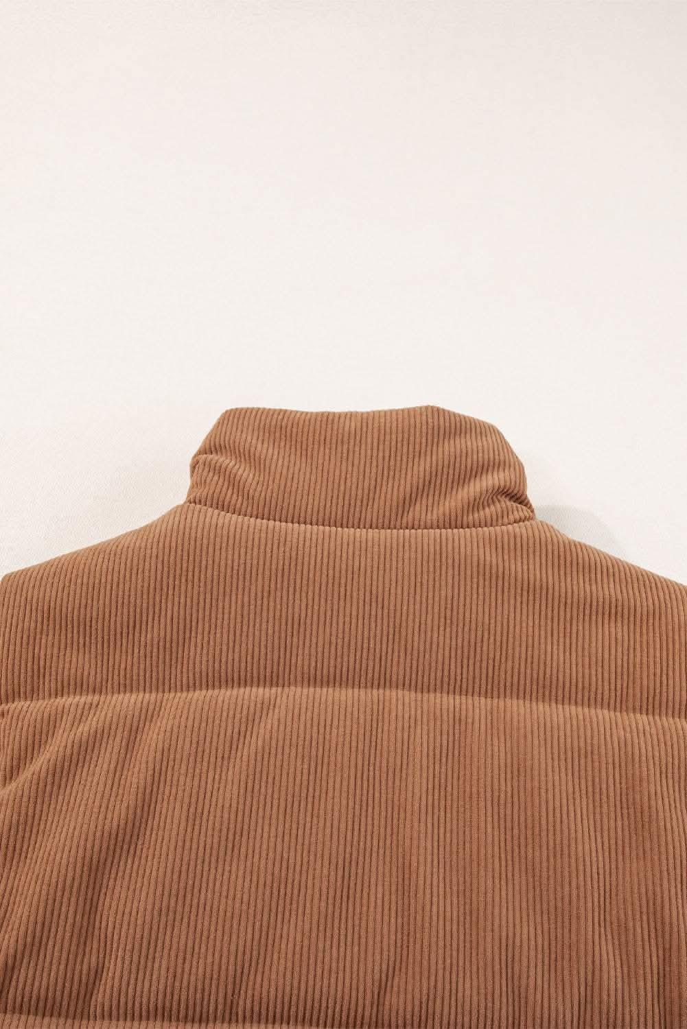 Outerwear/Vests Love Salve Cozy coffee corduroy vest