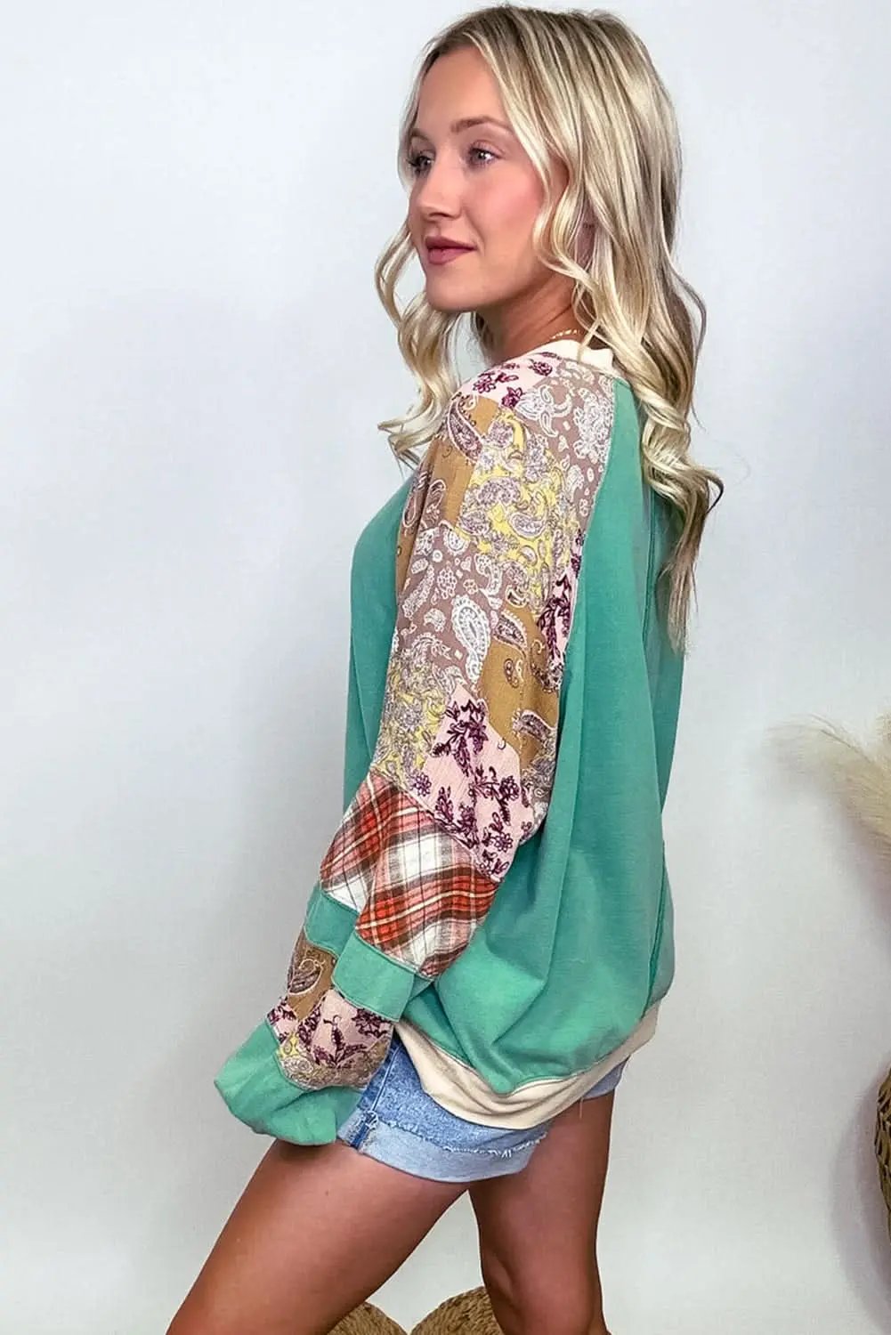 Women's Sweatshirt Sweatshirt - Soft & Comfy Daily Wear - Sky Blue Pullover