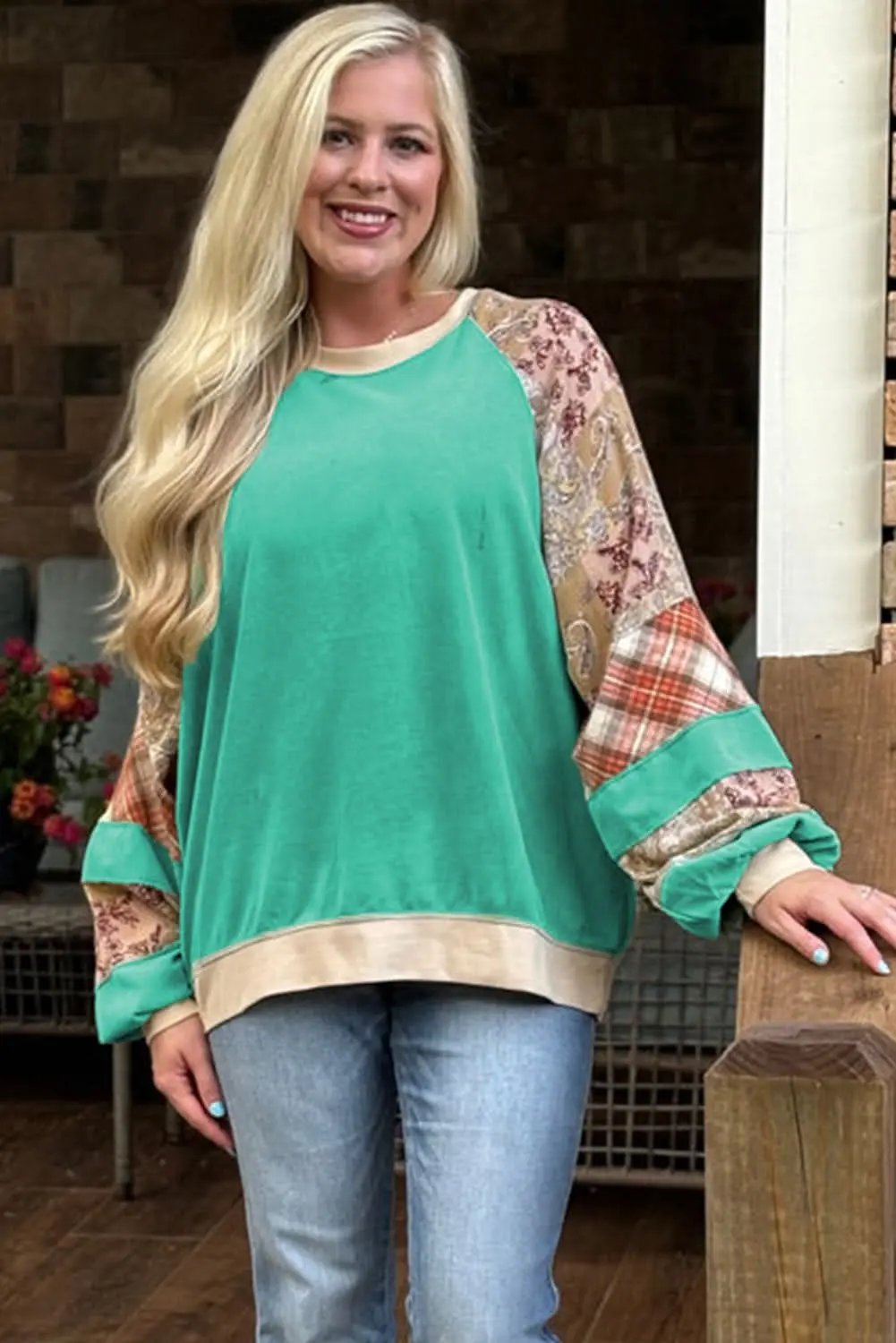 Women's Sweatshirt Sweatshirt - Soft & Comfy Daily Wear - Sky Blue Pullover