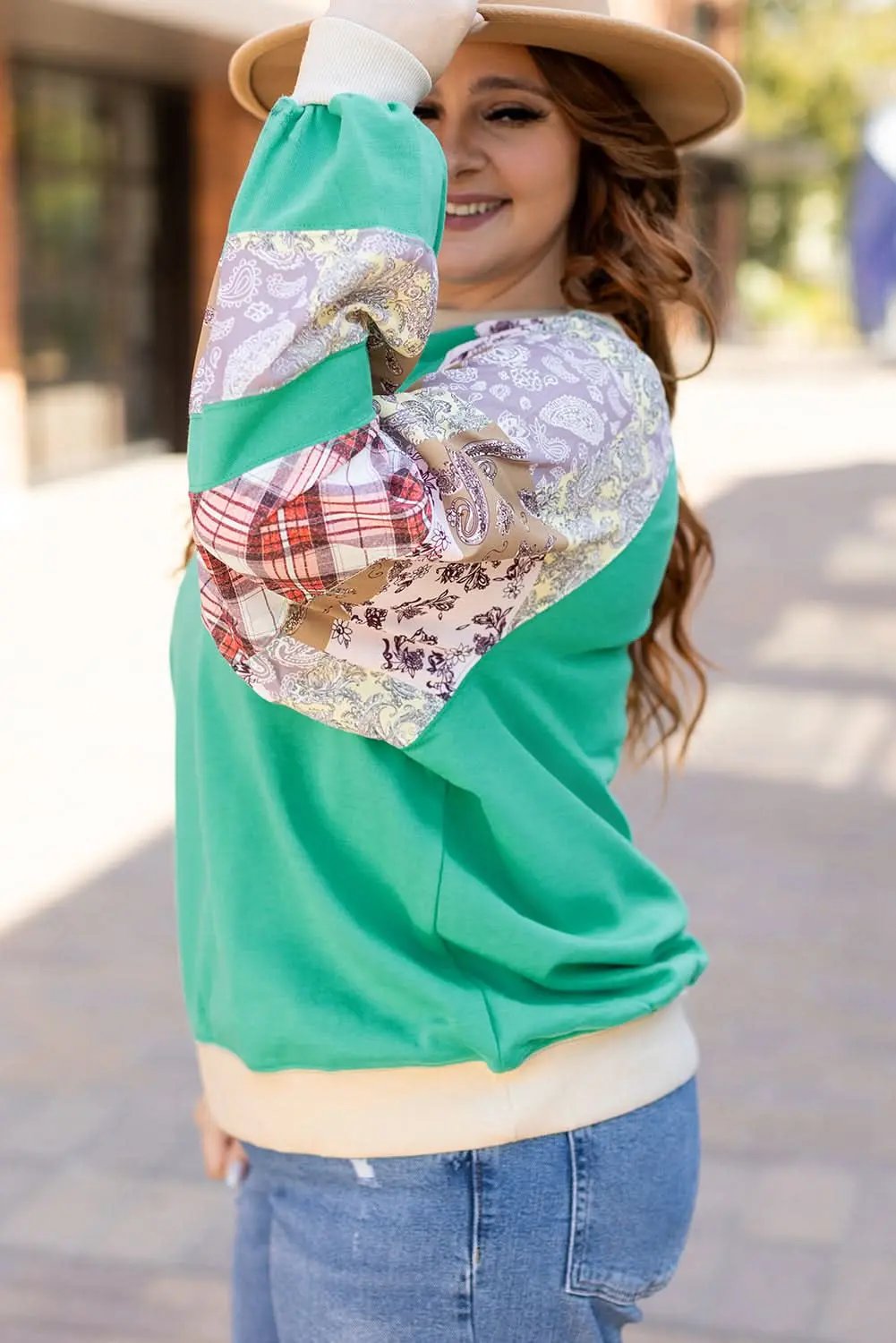 Women's Sweatshirt Sweatshirt - Soft & Comfy Daily Wear - Sky Blue Pullover