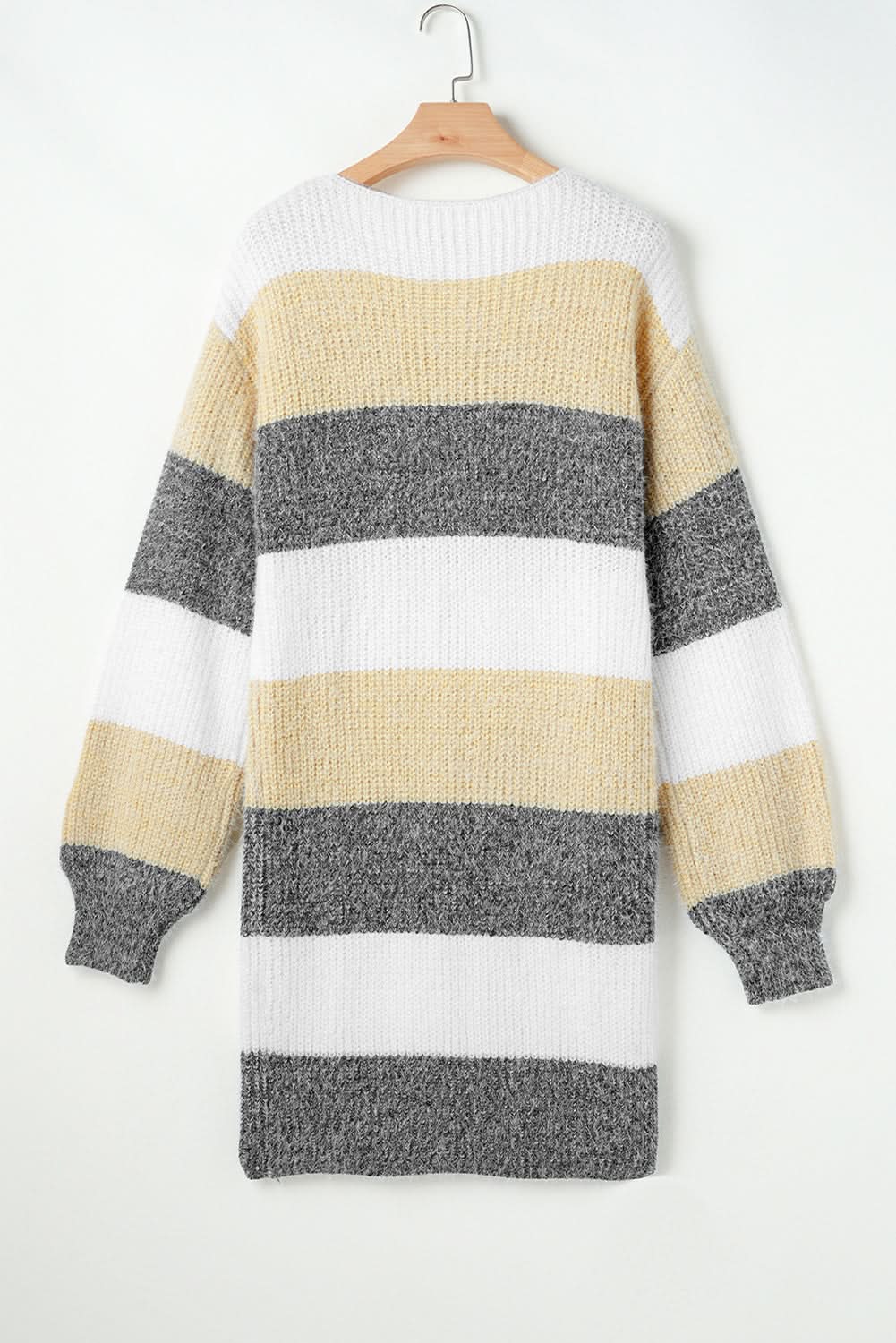 Sweater Dress Colorblock Bubble Sleeve | Love Salve