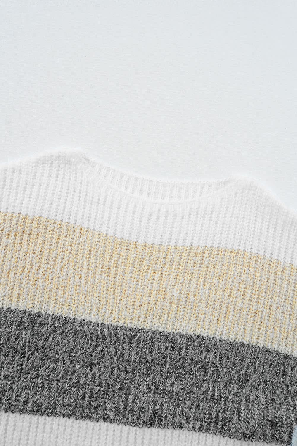 Sweater Dress Colorblock Bubble Sleeve | Love Salve