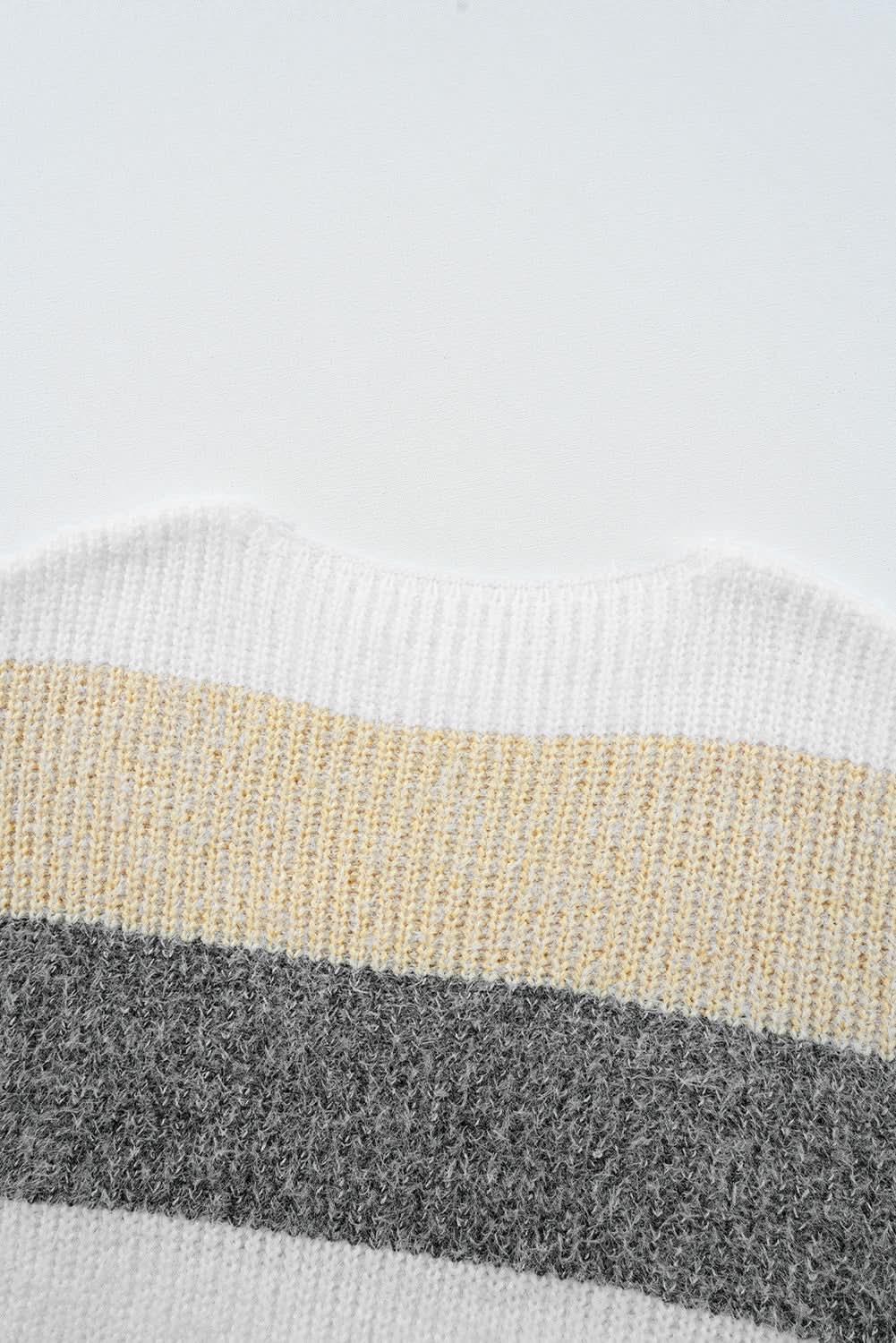Sweater Dress Colorblock Bubble Sleeve | Love Salve