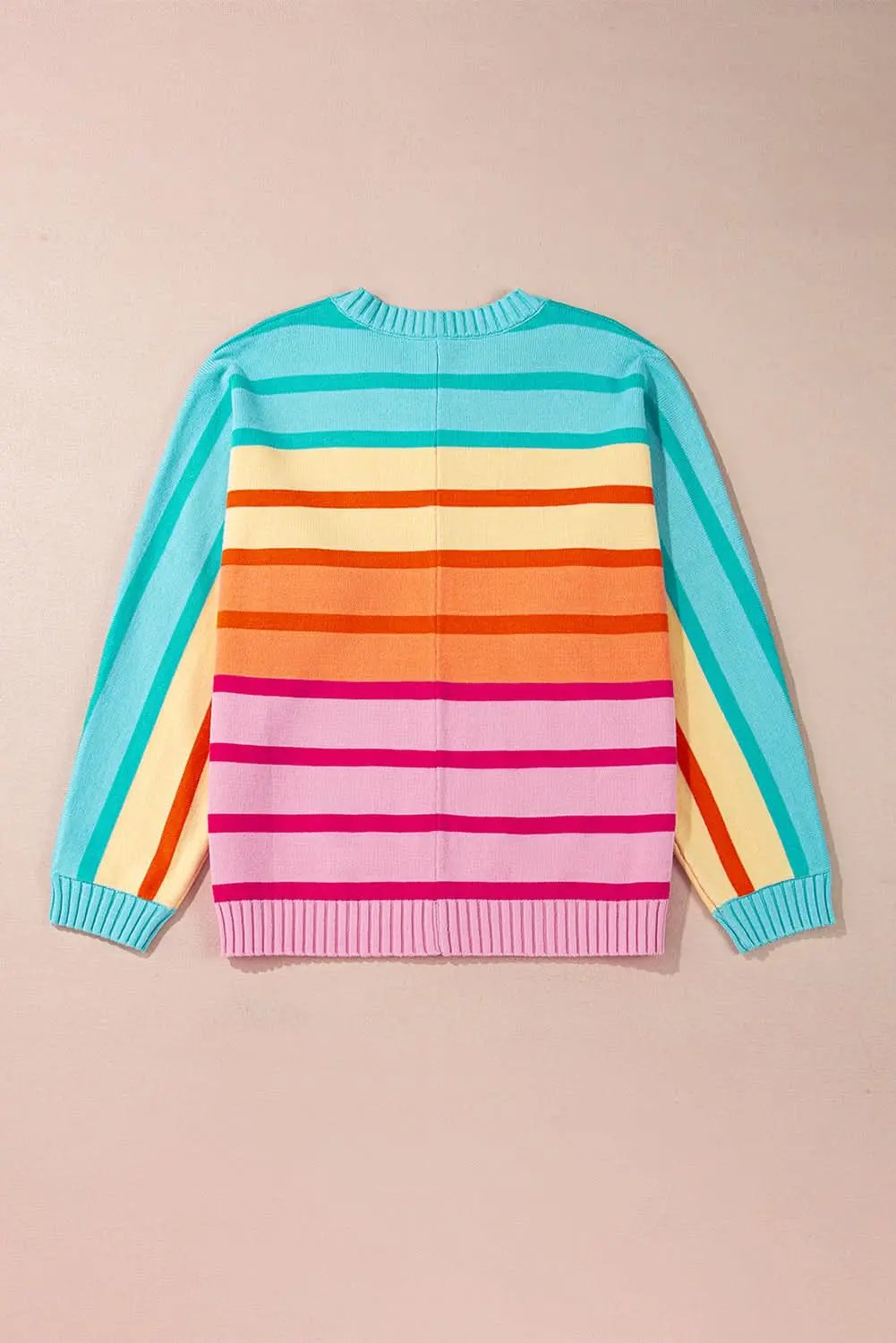 Sweaters Love Salve Loose-fit yellow striped sweater