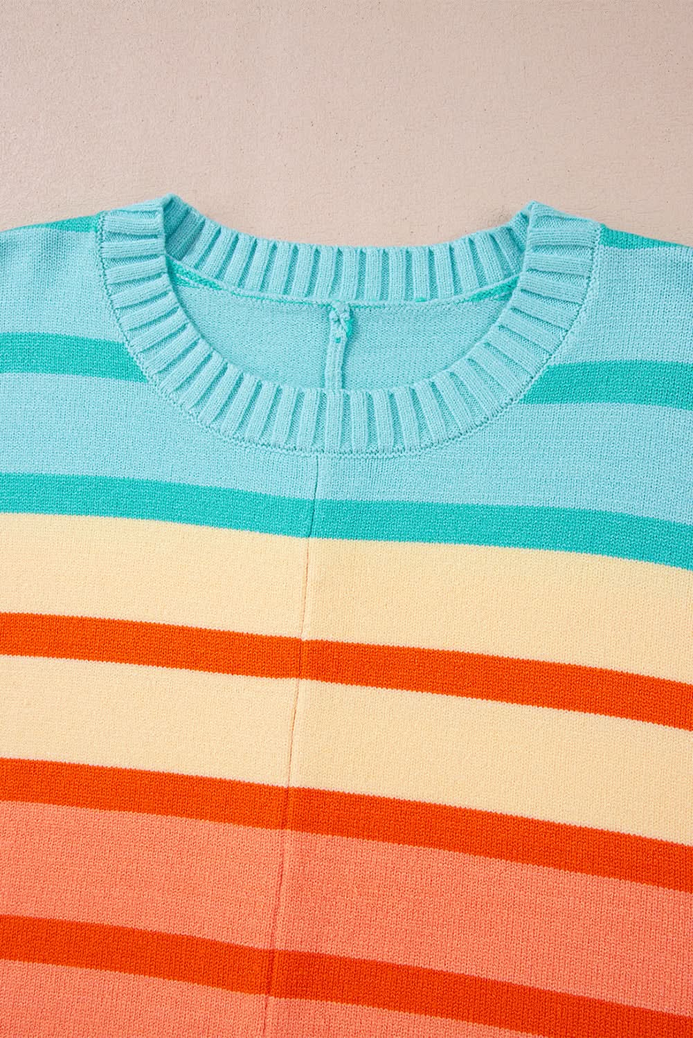 Sweaters Love Salve Loose-fit yellow striped sweater