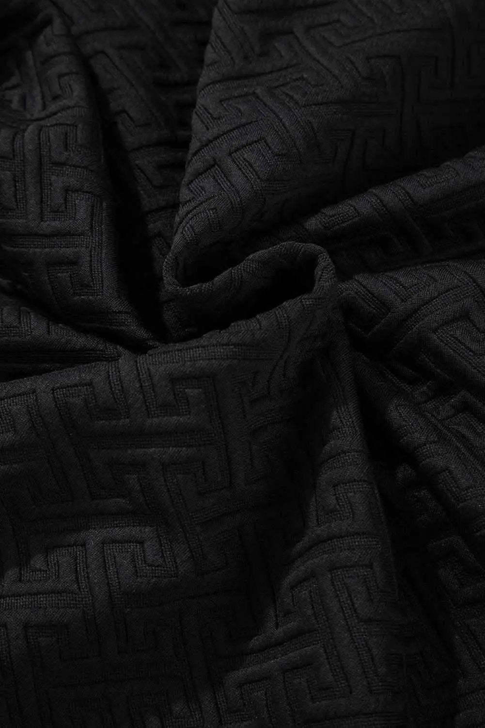 Pants Love Salve Textured black half-zip sweatshirt