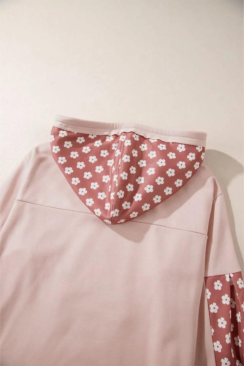 Women's Hoodie - Floral Star Patchwork - Casual Winter Top