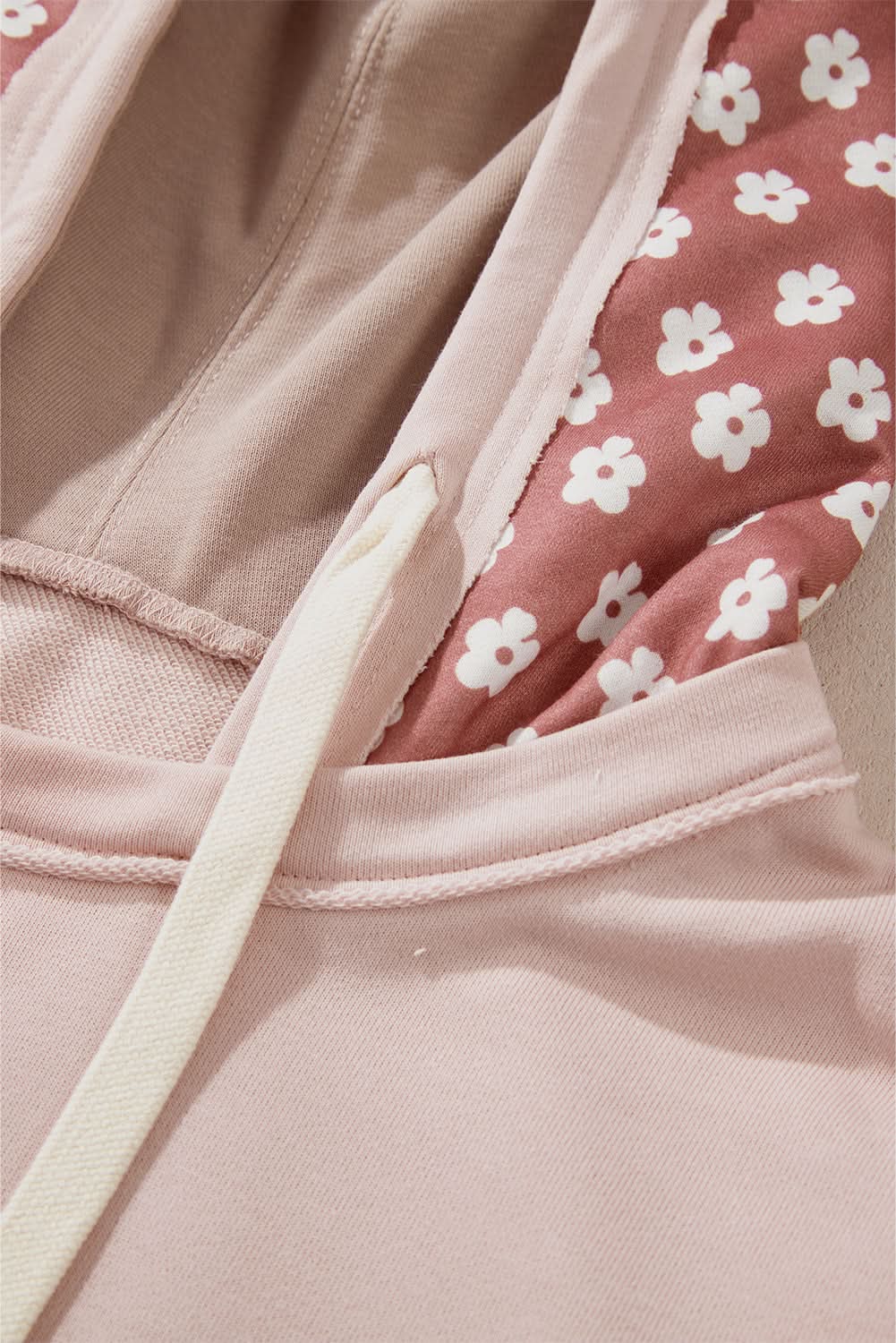 Women's Hoodie - Floral Star Patchwork - Casual Winter Top
