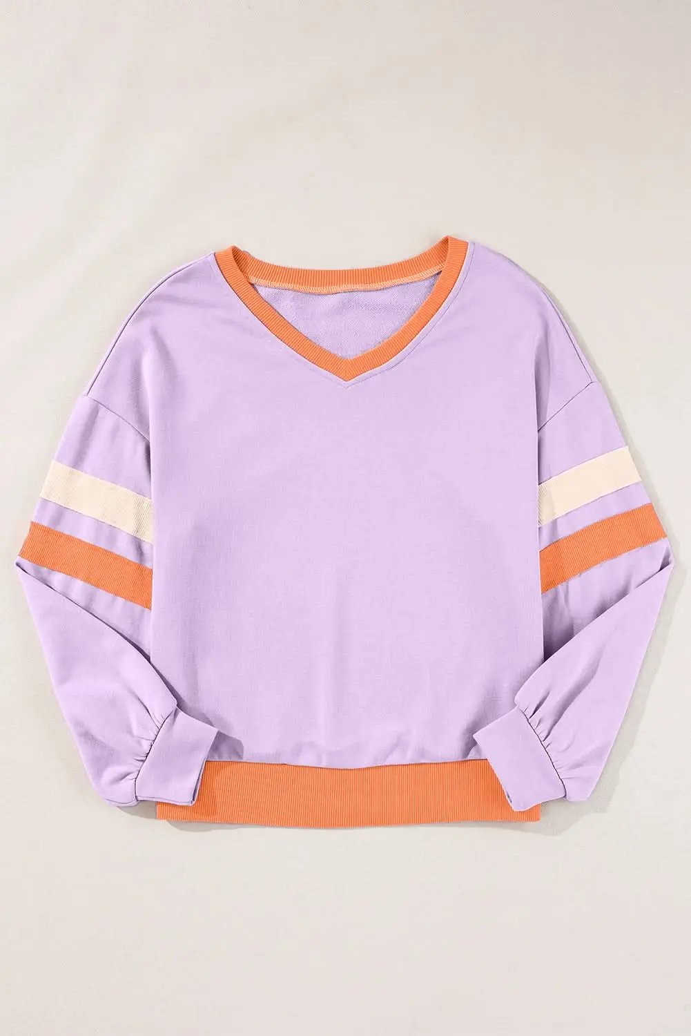 Sweaters Love Salve Orchid bouquet v-neck sweatshirt