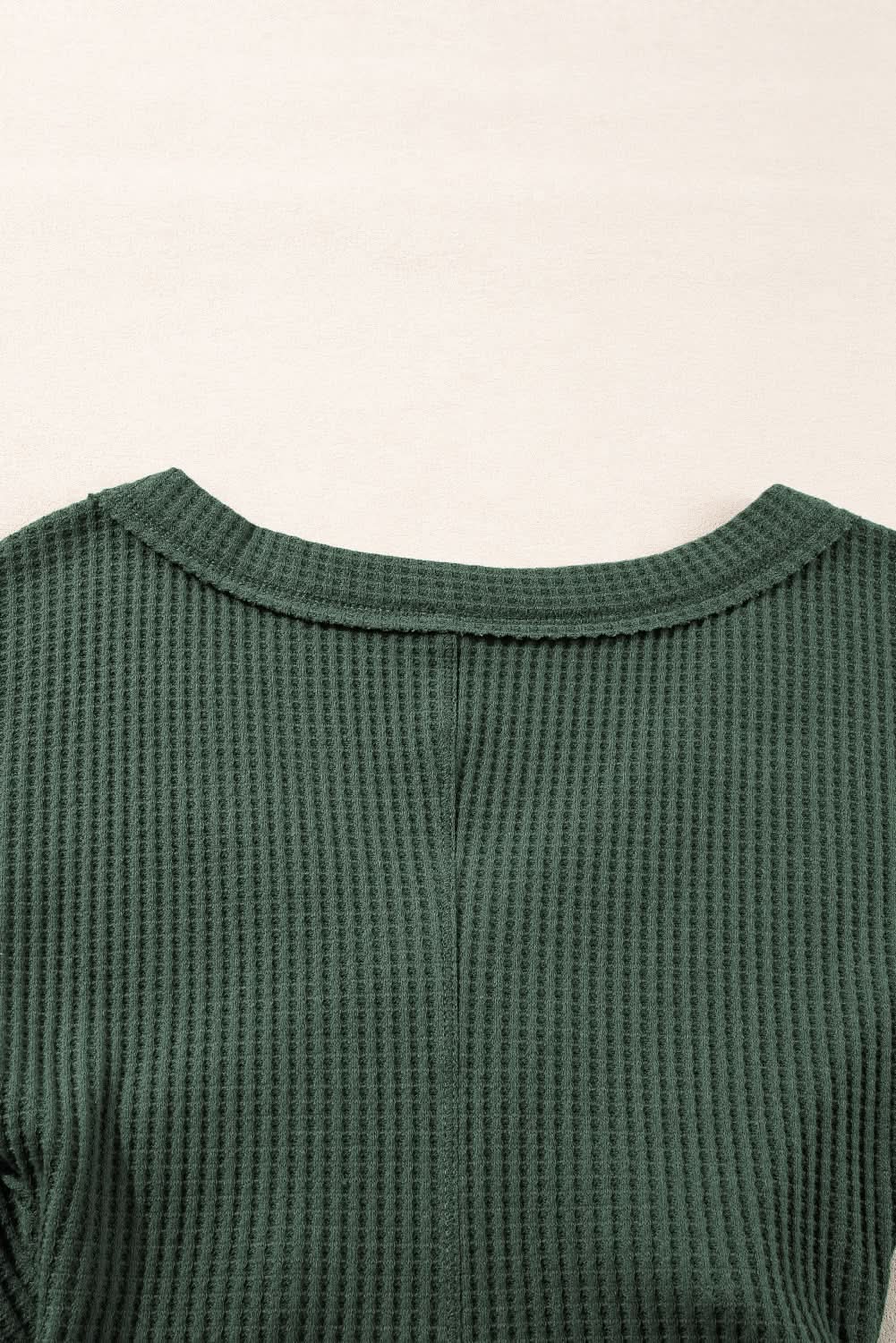Sweaters Love Salve Ribbed Bodysuit Women's Chic Blackish Green Casual Elegant Wear