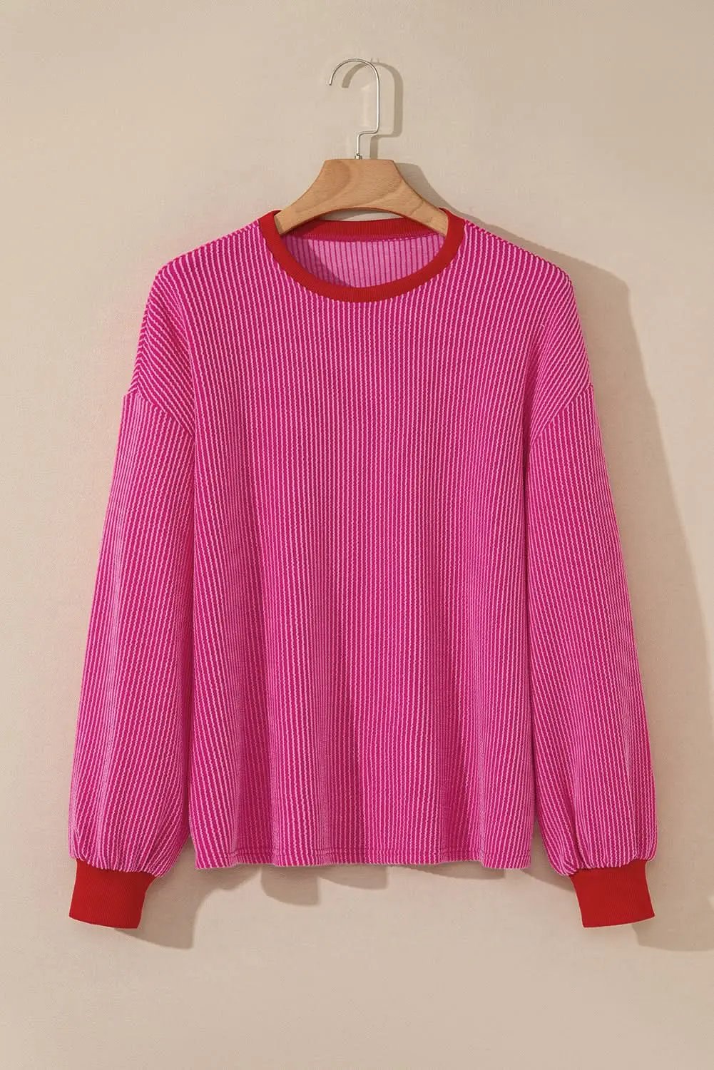 Tops/Long Sleeve Tops Love Salve Bright pink drop shoulder top