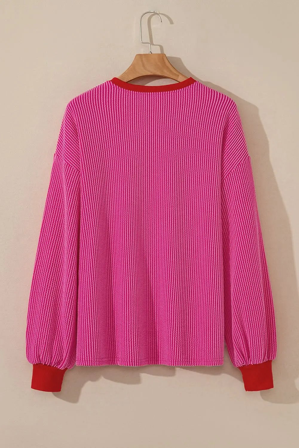 Tops/Long Sleeve Tops Love Salve Bright pink drop shoulder top